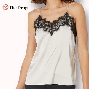 The Drop Natalie satin lace camisole